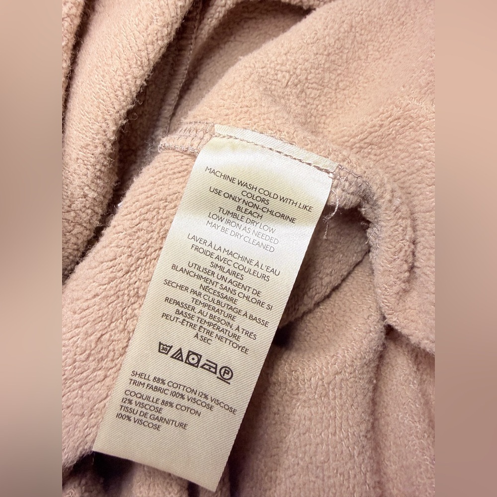 Free People Oversized Snap Front Shacket Jacket NWT Small Dusted Cocoa size S - Picture 10 of 16